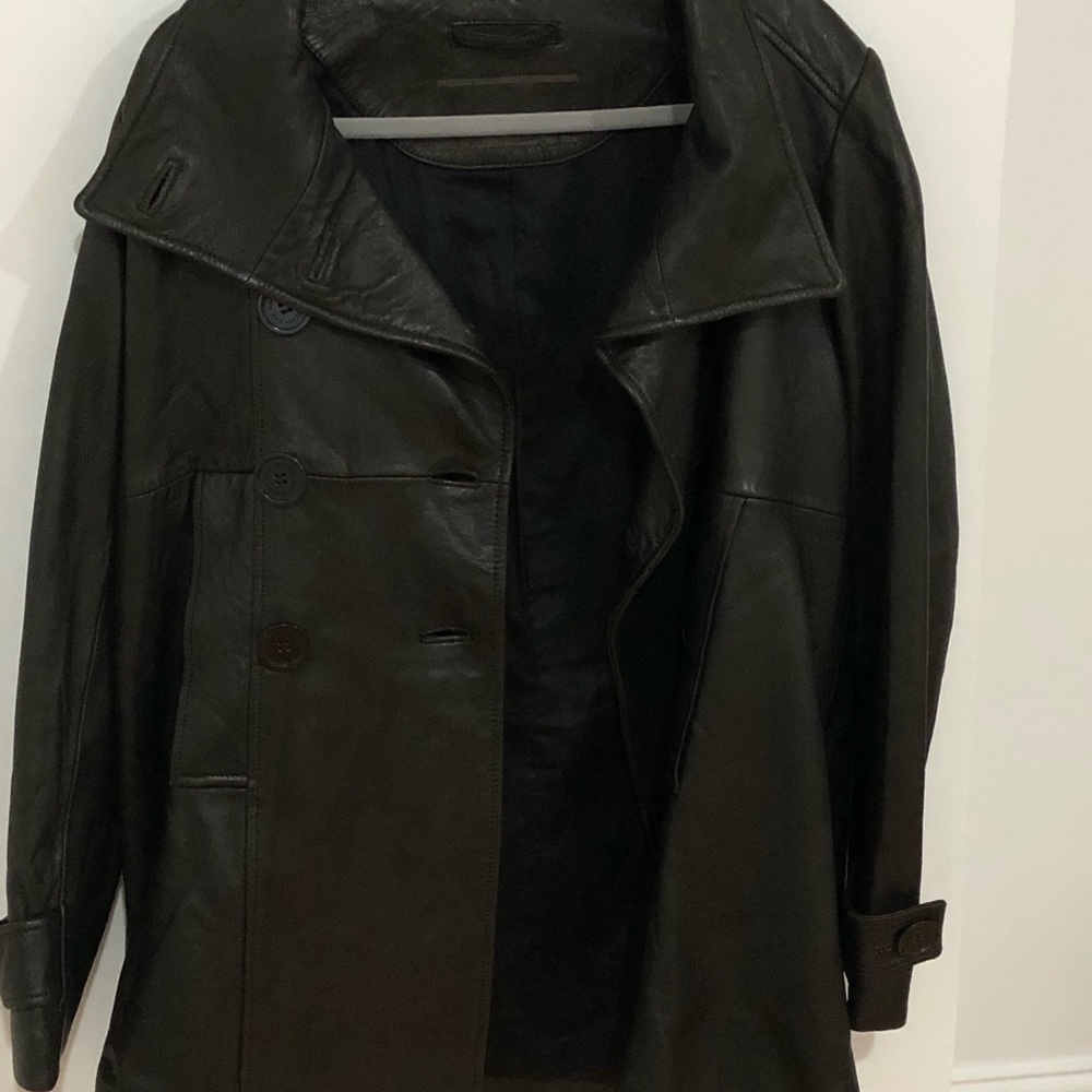 BLACK LEATHER JACKET - Picture 9 of 11